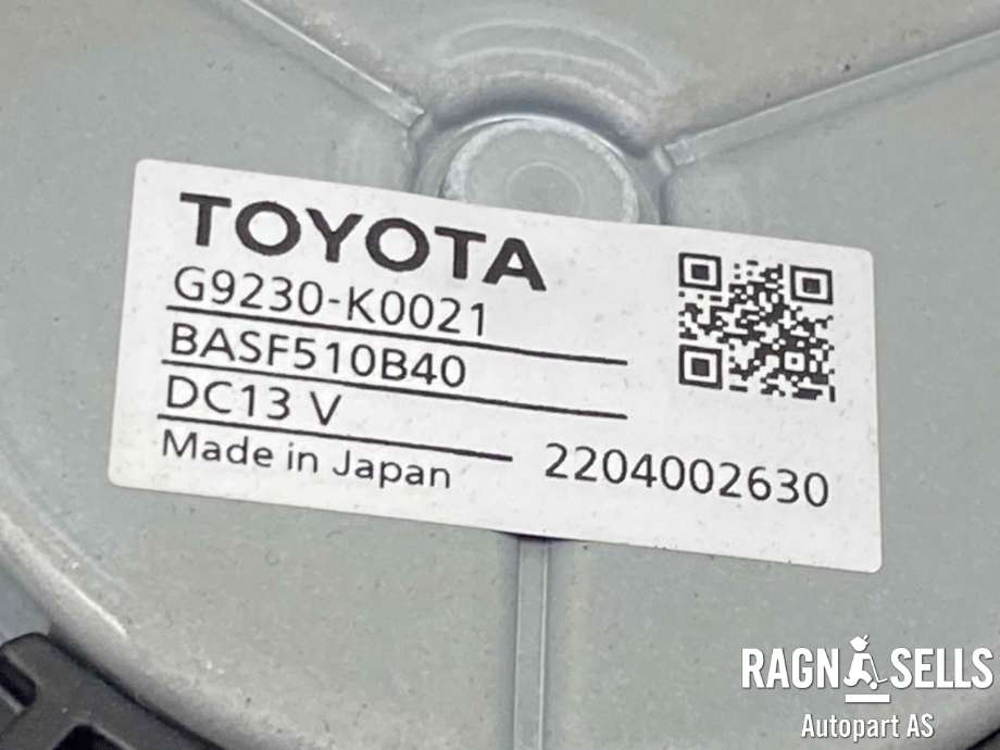 Varmeapparat motor bak til Toyota Yaris Cross (SUV) 2021-->>  (G9230K0021|)