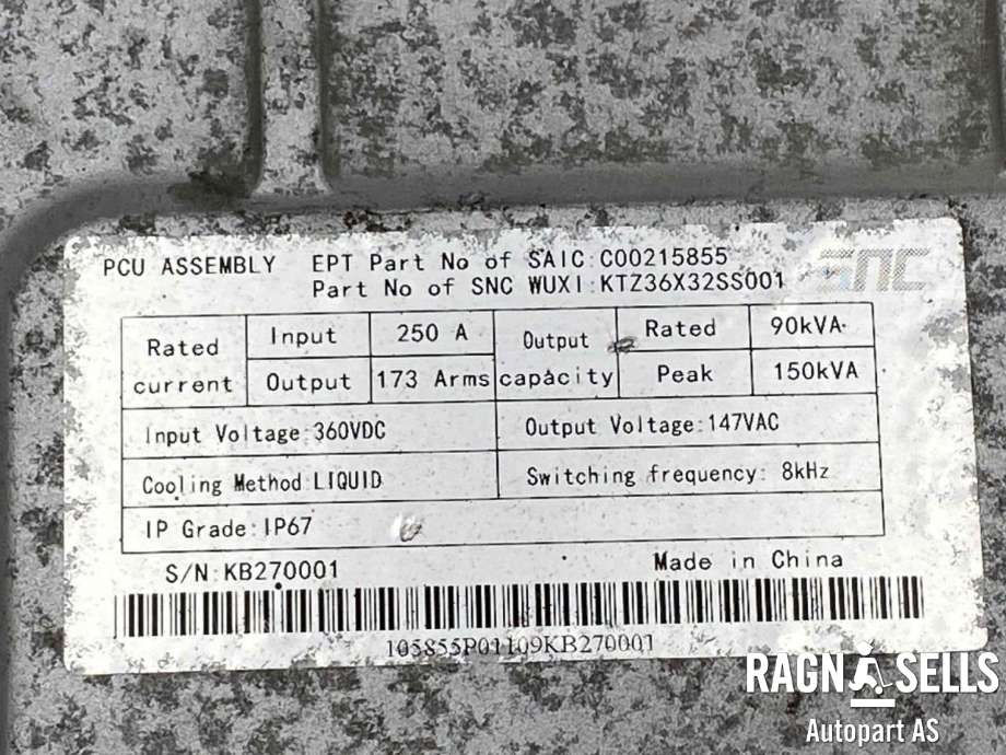 Inverter elbil til Maxus EV80 2019-->>  (SAIC|DOC01004|C00215855|)