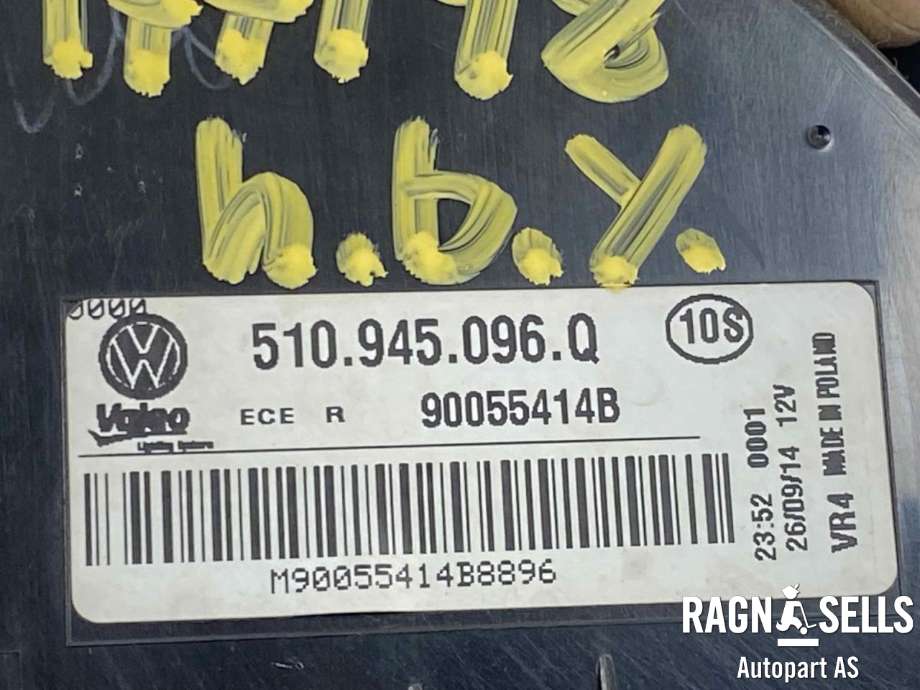Baklykt høyre ytre til VW Golf Sportsvan 2014-2018  (VALEO|510 945 096 Q|)