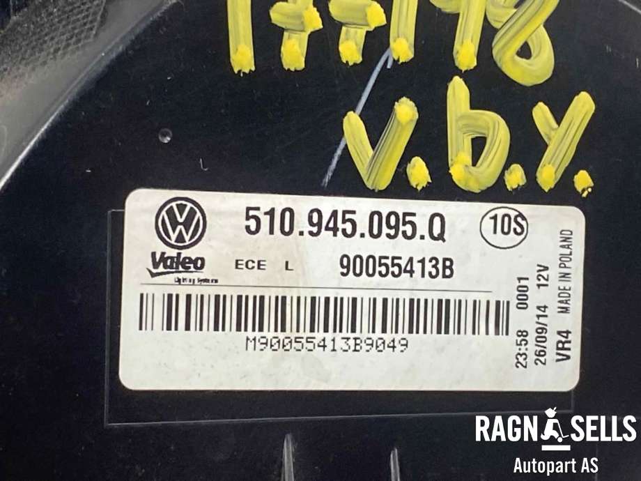 Baklykt venstre ytre til VW Golf Sportsvan 2014-2018  (VALEO|510 945 095 Q|)