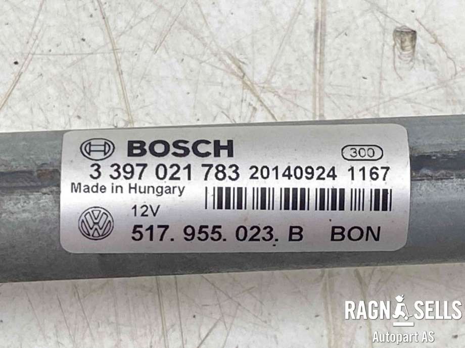 Viskermotor frontrute komplett m/overføring til VW Golf Sportsvan 2014-2018  (BOSCH|3 397 021 783|)