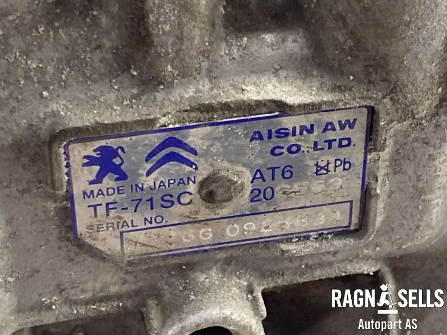 Girkasse automat til Peugeot 5008 2017-->> (Type II)  (98 202 318 80|16 373 096 80|)
