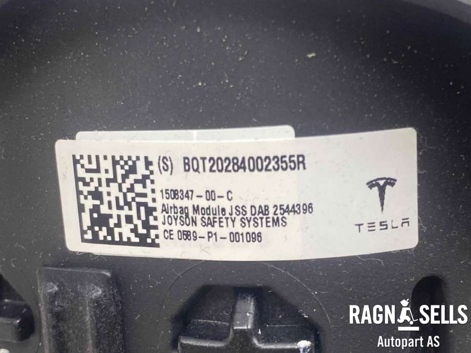 Airbag ratt til Tesla Model 3 2018-2023 (Fase 1)  (TESLA|150834700C|)