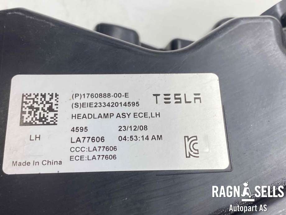 Frontlykt venstre full-LED til Tesla Model 3 2024-->> (Fase 2)  (1760888-00-E|1760888-99-C|1760888-00-F /H)