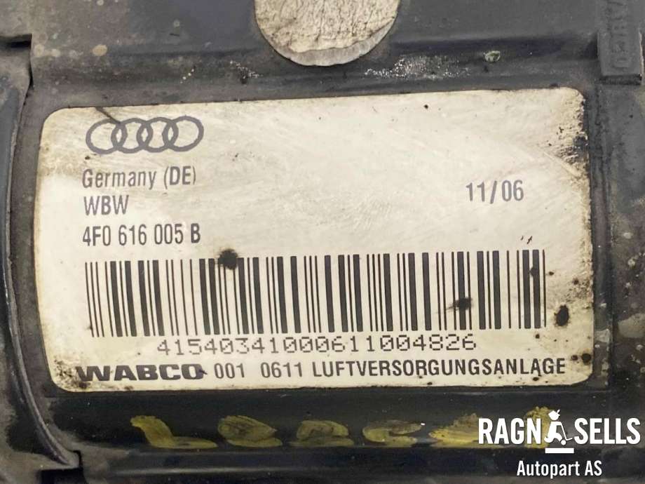 Kompressor nivå/luft til Audi A6 2005-2008 (Type III, Fase 1) (C6) (C6) (WABCO|4F0 66 005 B|)