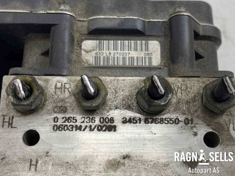 ABS sentral til BMW 3-Serie 2005-2011 (E90/E91/E92/E93) (E90/E91/E92/E93) (34 51 6 777422 01|0 265 236 008|)