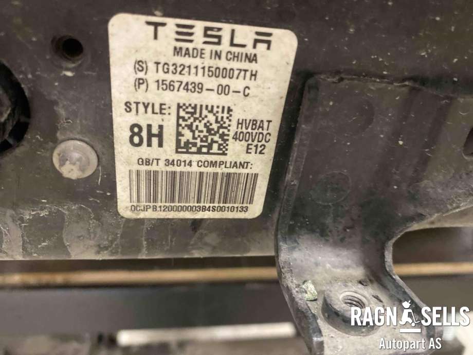Batteripakke elbil til Tesla Model 3 2018-2023 (Fase 1)  