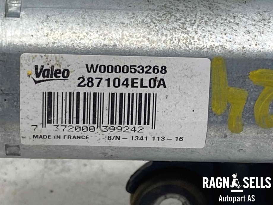 Viskermotor bakrute til Nissan Qashqai 2014-2021 (Type II)  (VALEO|287104EL0A|)