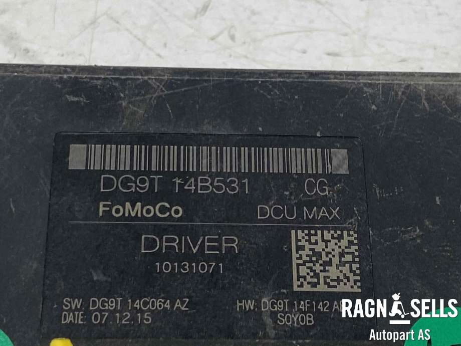 Styreenhet dør venstre foran til Ford S-Max 2015-->> (Type II)  (DG9T 14B531|)