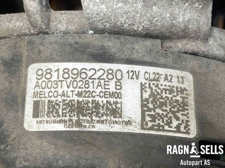 Dynamo diesel til Peugeot Partner 2019-->> (Type III)  (9818962280|)