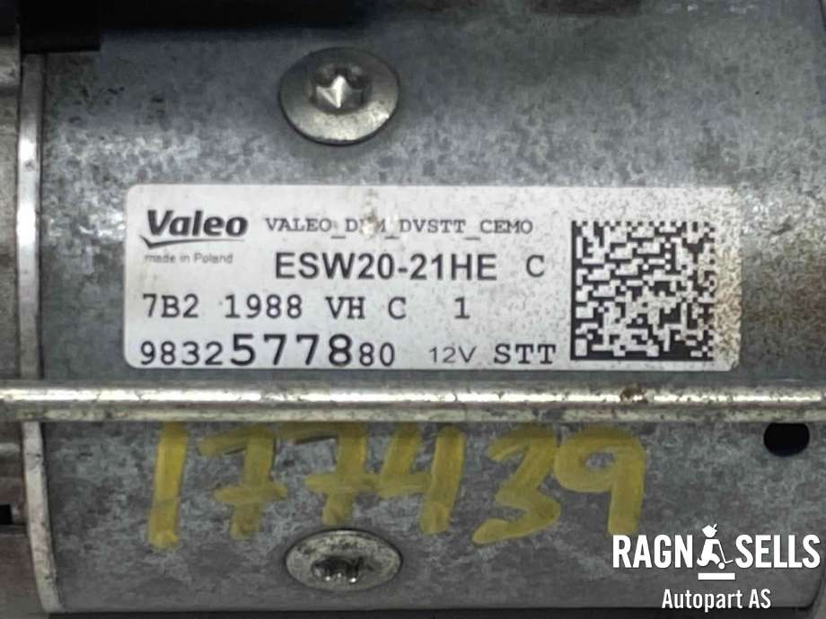 Starter diesel til Peugeot Partner 2019-->> (Type III)  (VALEO|9832577880|)