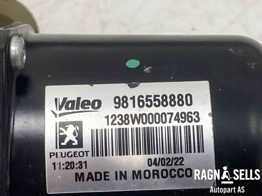 Viskermotor frontrute komplett m/overføring til Peugeot Partner 2019-->> (Type III)  (VALEO|W000083924|)