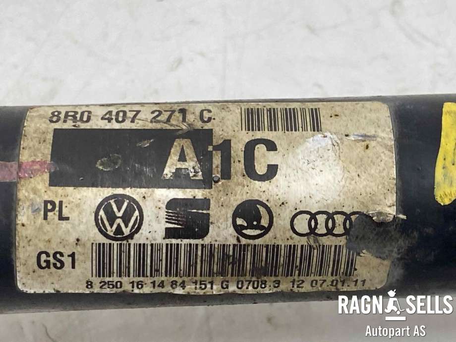 Drivaksel venstre foran, diesel/automat til Audi Q5 2008-2012 (Type I, Fase 1)  (8R0 407 271 C|)