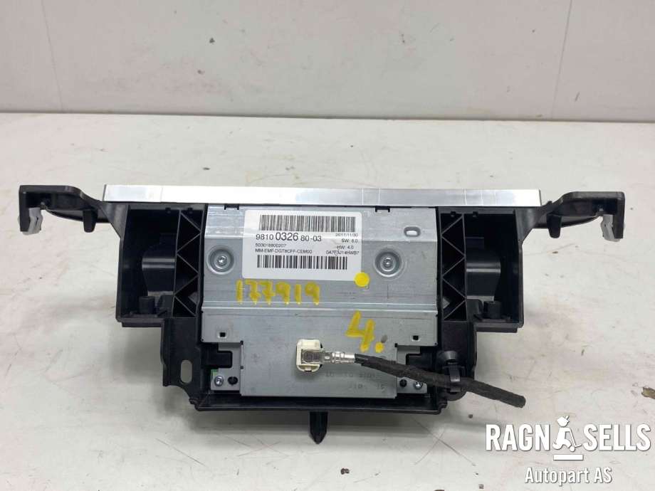 Bilstereo navigasjon skjerm til Peugeot 5008 2017-->> (Type II)  (9810032680|)