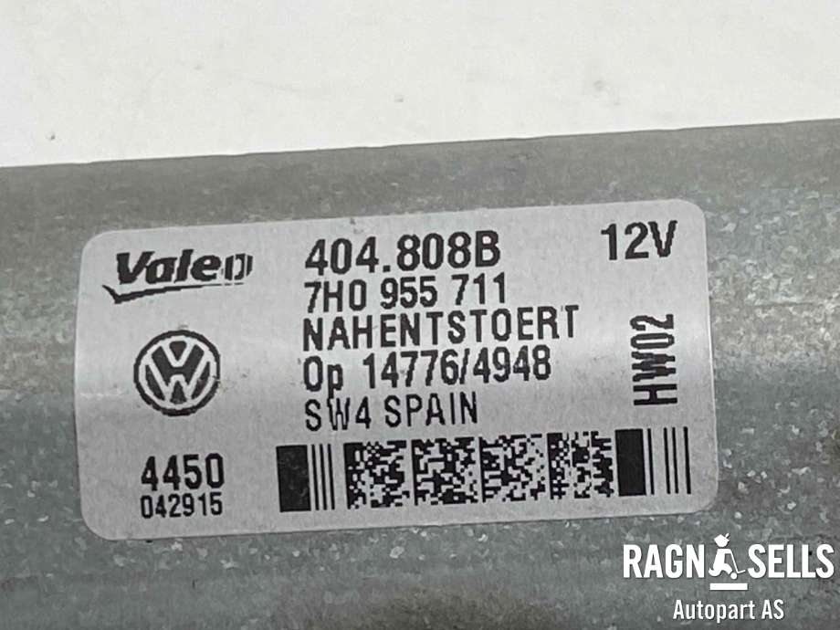 Viskermotor bakrute til VW Transporter / Caravelle 2009-2015 (Fase 2) (T5) (T5) (7H0 955 711|404808B|)
