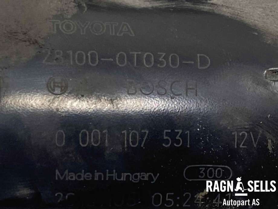 Starter til Toyota Avensis 2009-2015 (Type III, Fase 1)  (2810074130|2280000823|)