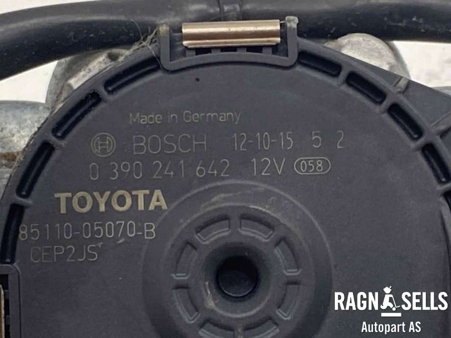 Viskermotor frontrute komplett m/overføring til Toyota Avensis 2009-2015 (Type III, Fase 1)  (BOSCH|3 397 021 008|)