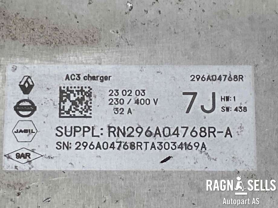 Batterilader (OBC - On Board Charger) til Nissan Ariya 2022-->> (292C03NF3D|292C03NF7D|)