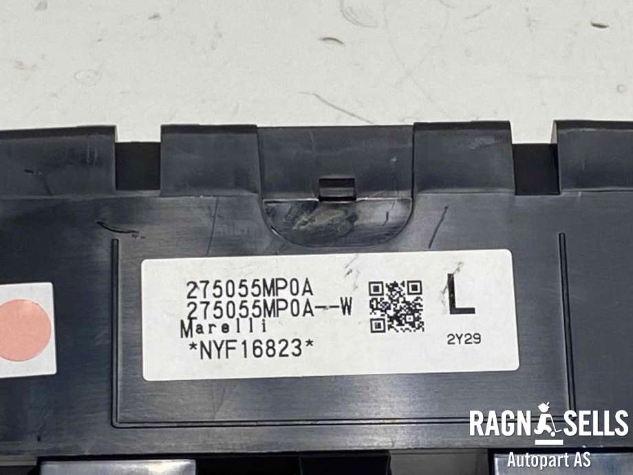 Varmeapparat betjening til Nissan Ariya 2022-->> (20150207|275004EA1A|8165T907771)