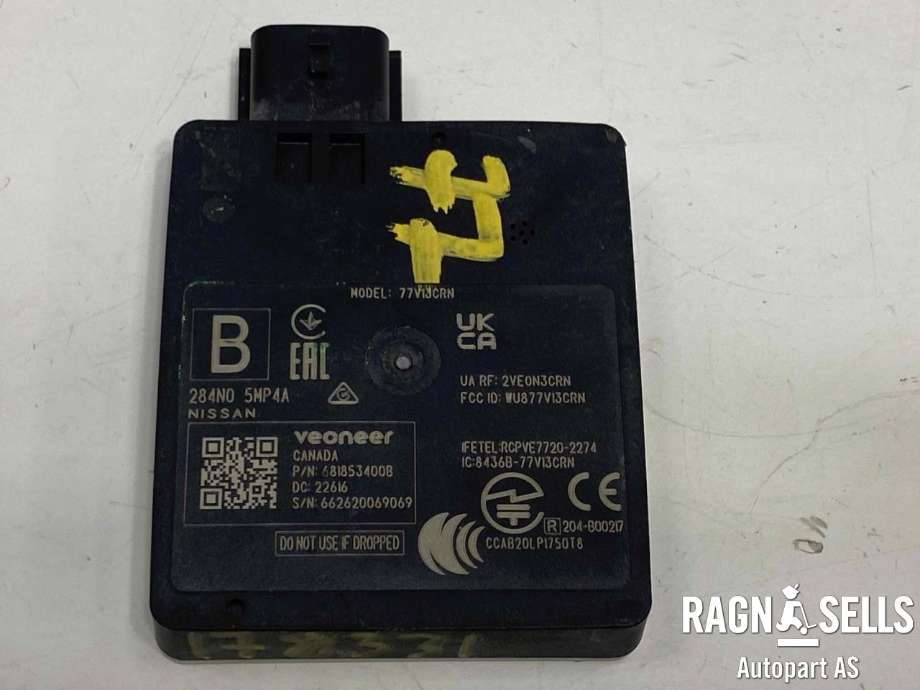 Sensor radar til Nissan Ariya, 2022-->>  (284385SA0C)