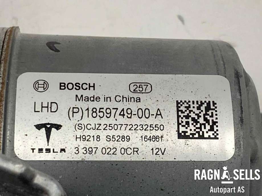 Viskermotor frontrute komplett m/overføring til Tesla Model 3 2024-->> (Fase 2)  (1878493-00-A|1859749-00-A|)