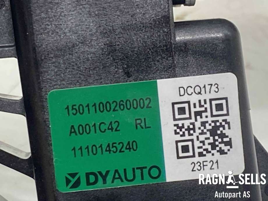 Ruteheis, kun motor, venstre bak til MG MG4 2022-->>  (11521043|)