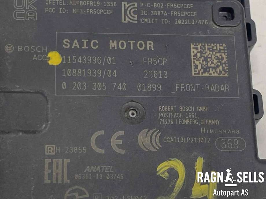 Sensor radar til MG MG4 2022-->> (SAIC|11543996|)