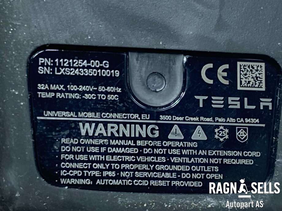 Batterilader kabel til Tesla Model 3 2024-->> (Fase 2)  