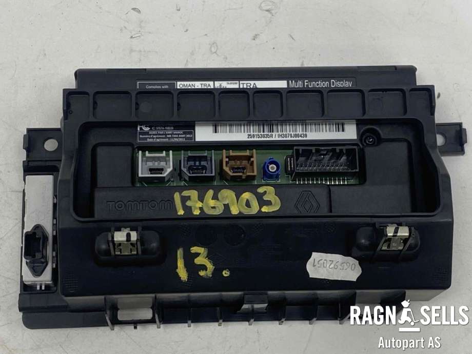Bilstereo navigasjon skjerm til Renault Kangoo 2008-2021 (Type II)  (0355149666|259156379R|)