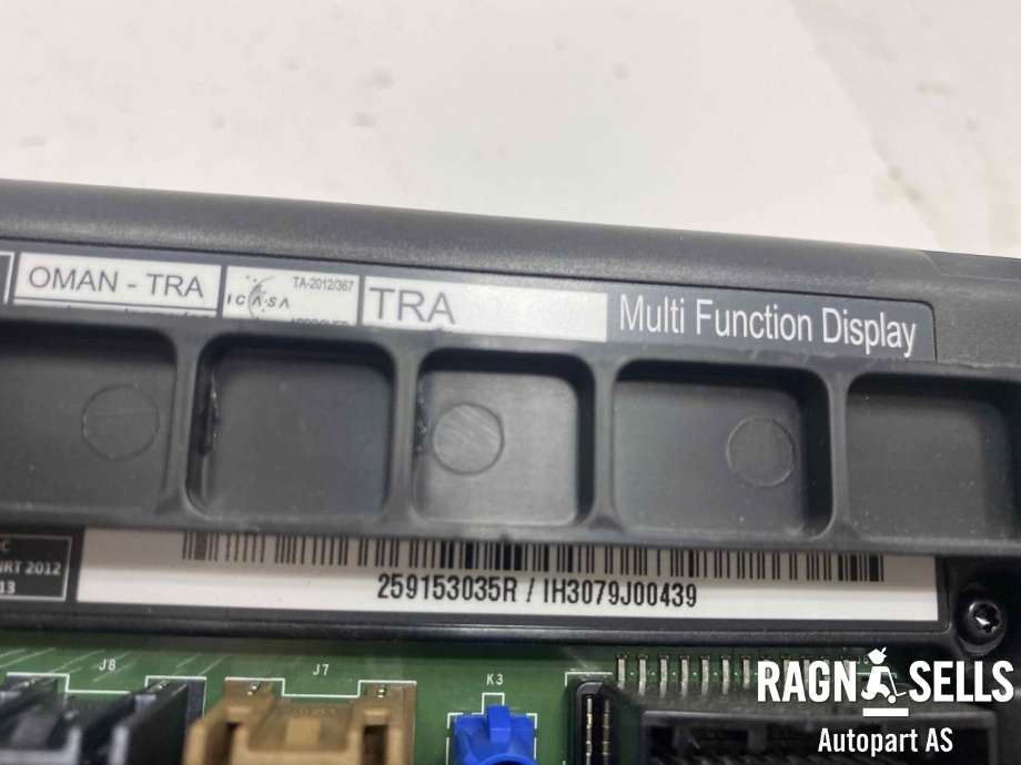 Bilstereo navigasjon skjerm til Renault Kangoo 2008-2021 (Type II)  (0355149666|259156379R|)