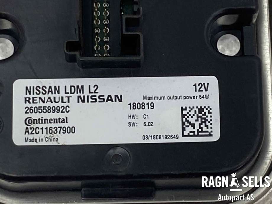 Styreenhet xenon/ballast til Nissan Leaf 2018-->> (Type II)