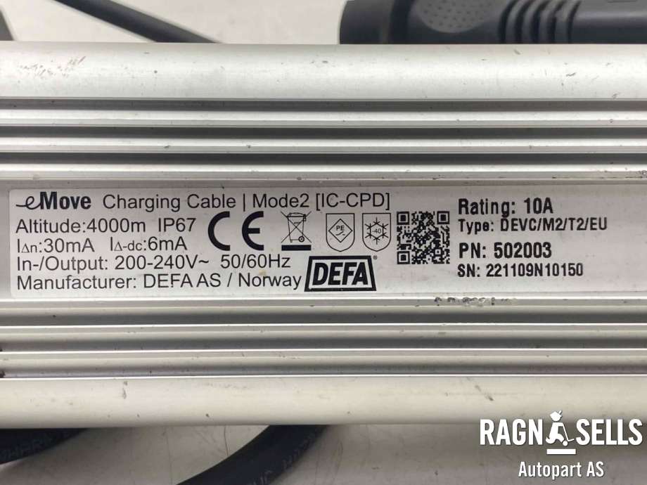 Batterilader kabel til MG ZS EV 2019-2021 (Type I, Fase 1)
