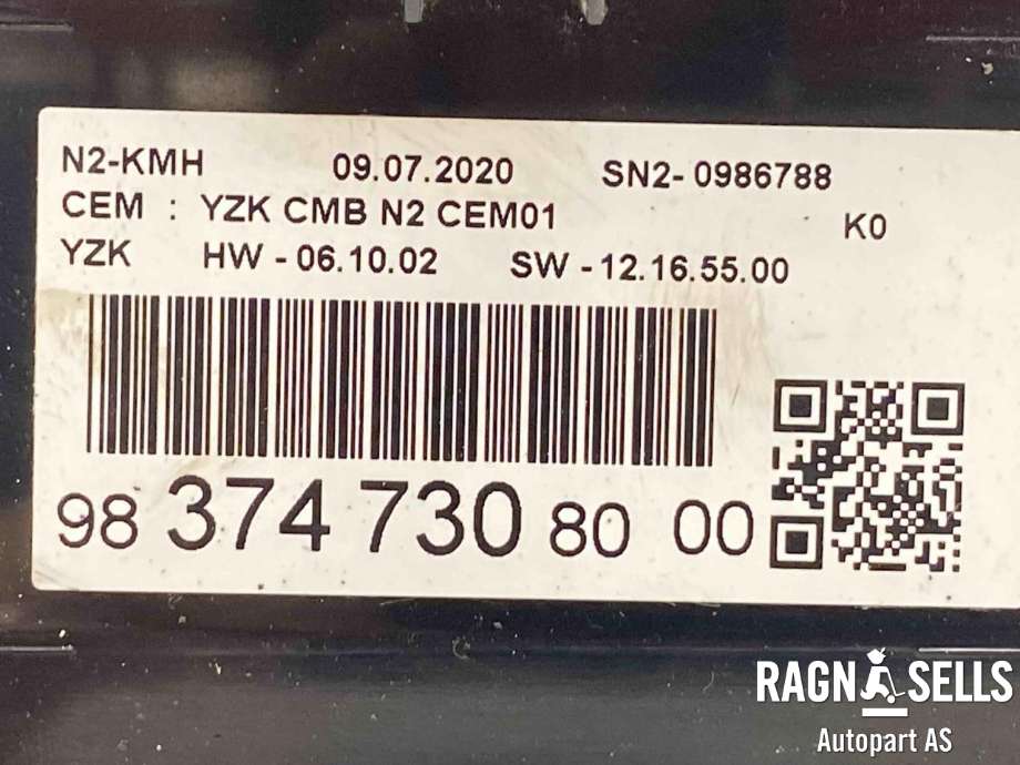 Instrumentpanel til Toyota Proace 2016-->> (Type II)