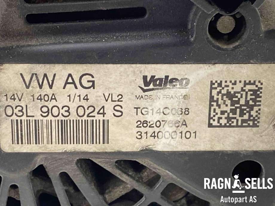 Dynamo diesel til VW Amarok 2010-2016 (Type I, Fase 1) (VALEO|03L 903 024 S|)