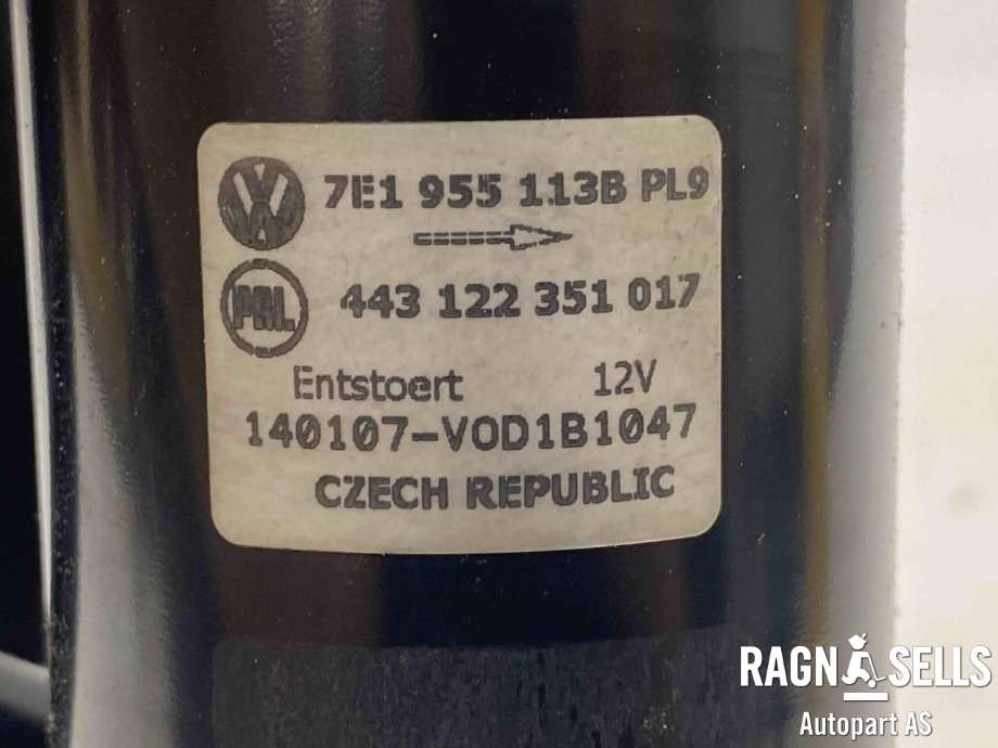 Viskermotor frontrute komplett m/overføring til VW Amarok 2010-2016 (Type I, Fase 1) (2H1 955 023 C|2H1 955 023 G|)
