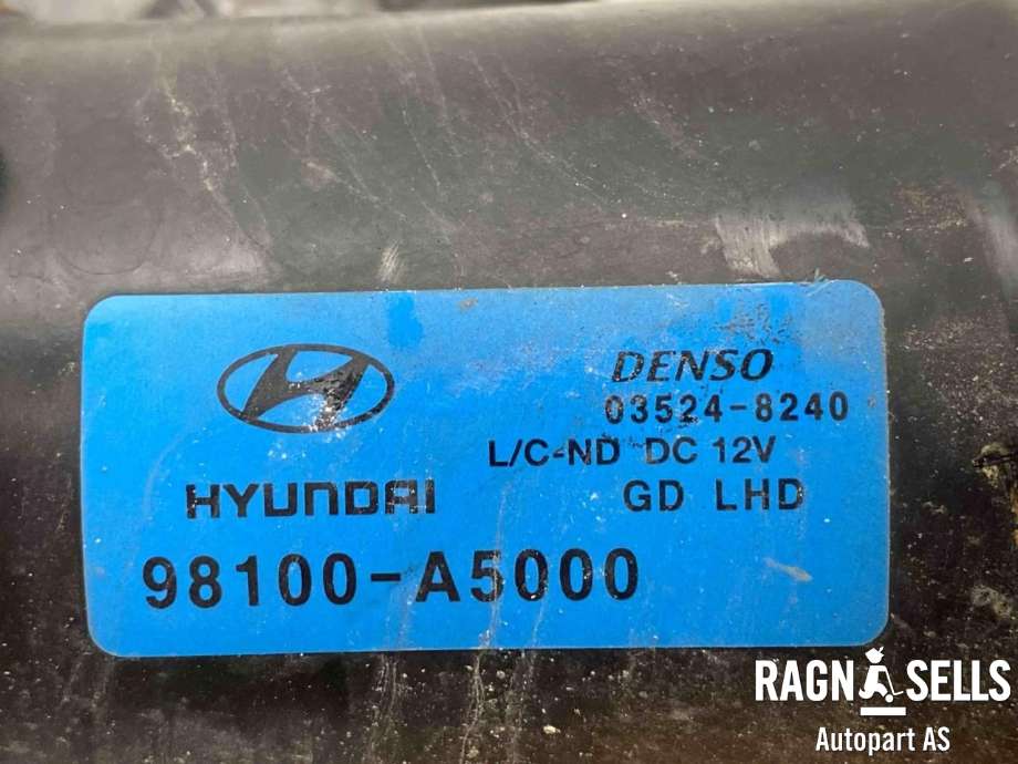 Viskermotor frontrute komplett m/overføring til Hyundai i30 2012-2017 (Type II)  