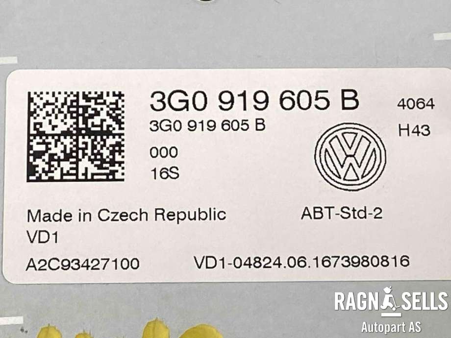 Bilstereo navigasjon skjerm til VW Golf VII 2012-2017 (Fase 1)
