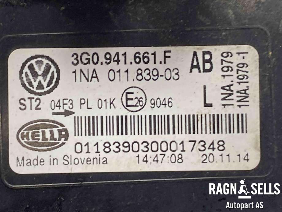 Kjørelys led venstre foran til VW Passat 2015-2019 (Fase 1) (B8) (B8) (3G0 941 661 F|)