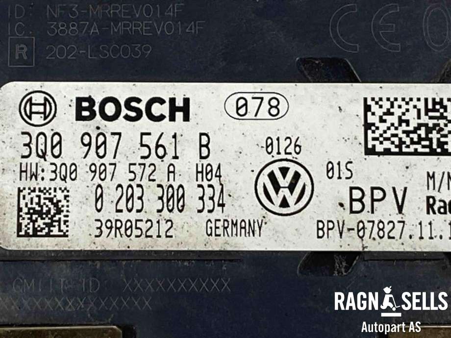 Sensor radar til VW Passat 2015-2019 (Fase 1) (B8) (B8) 