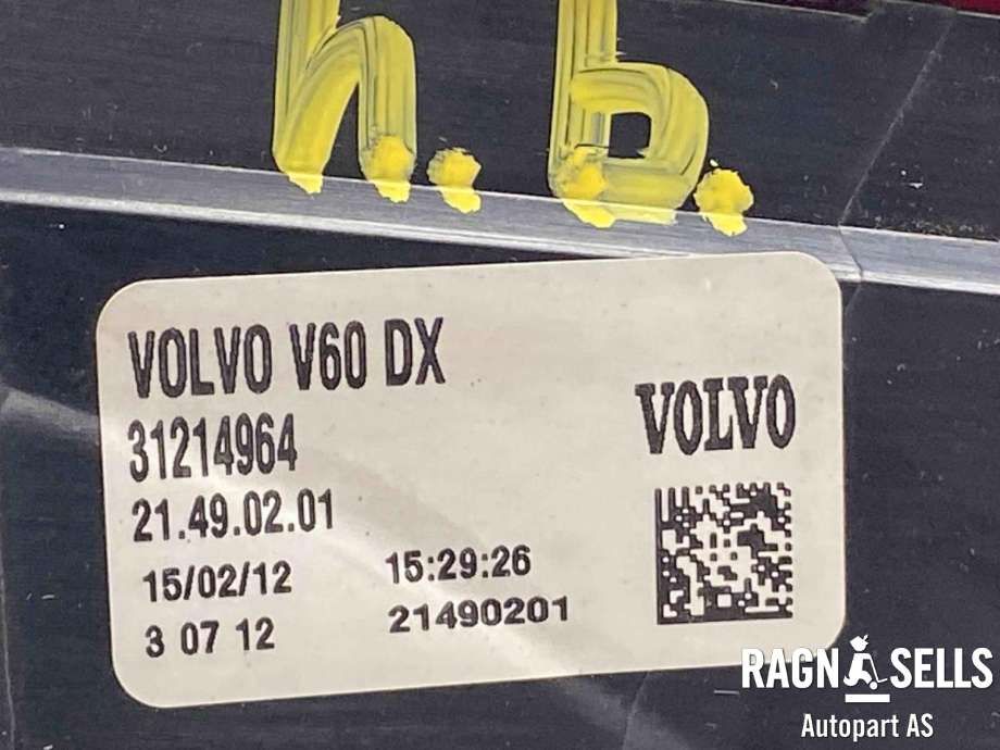 Baklykt høyre til Volvo V60 2010-2013 (Type I, Fase 1) (30744542|30763510|30763512)
