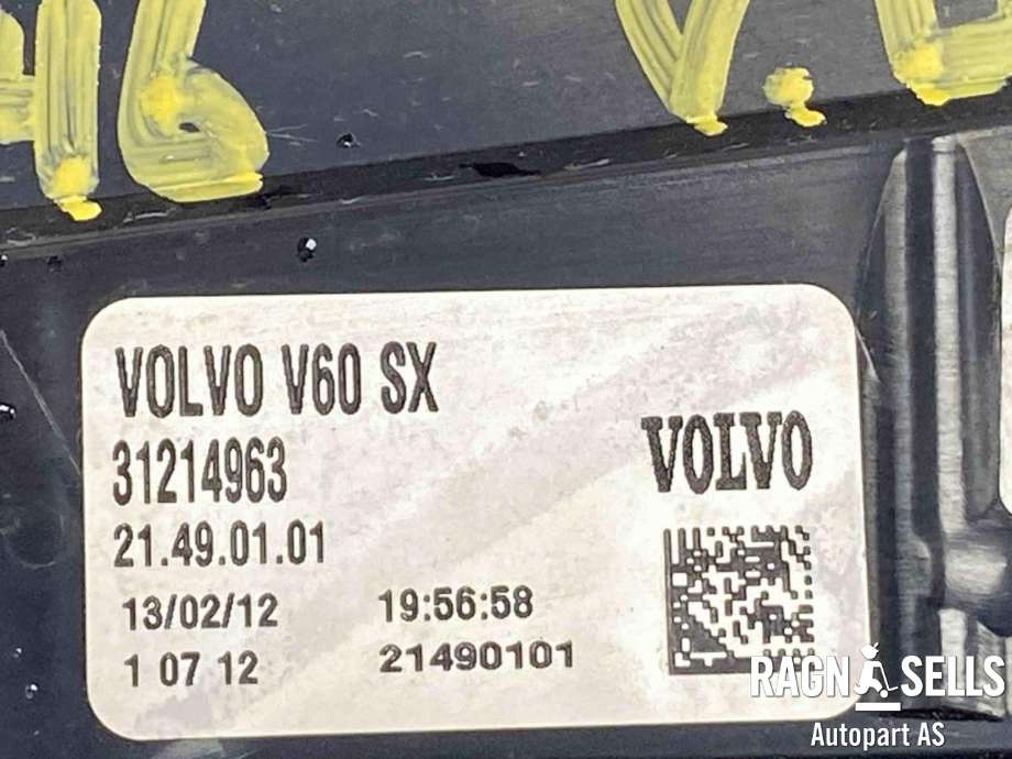 Baklykt venstre til Volvo V60 2010-2013 (Type I, Fase 1)  (30763492)