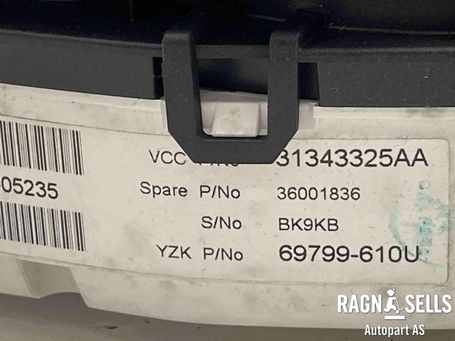 Instrumentpanel til Volvo V60 2010-2013 (Type I, Fase 1) (30782904)