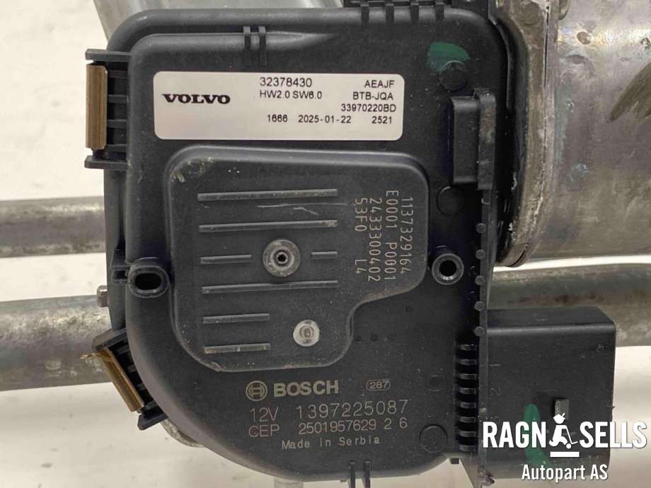 Viskermotor frontrute komplett m/overføring til Volvo XC90 2015-2025 (Type II)  (3 397 022 0BD|)