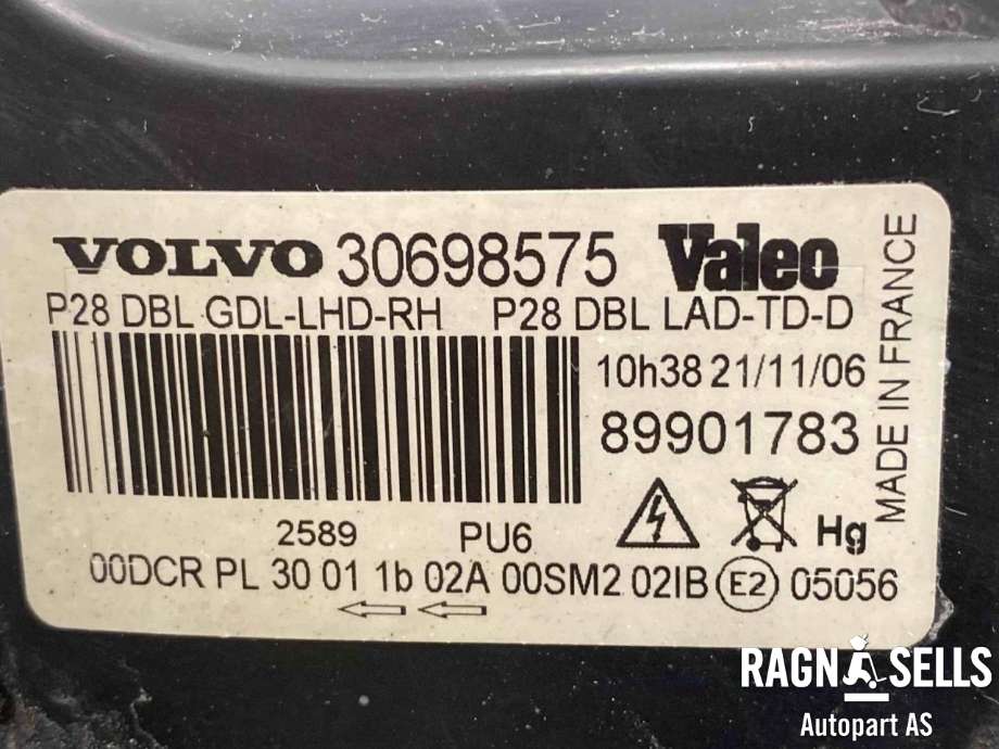 Frontlykt høyre xenon til Volvo XC90 2002-2006 (Type I, Fase 1)  (30698575|)