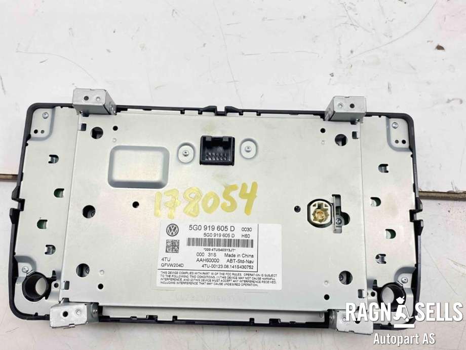 Bilstereo betjeningspanel til VW Golf VII 2012-2017 (Fase 1)  (5G0919605D|)