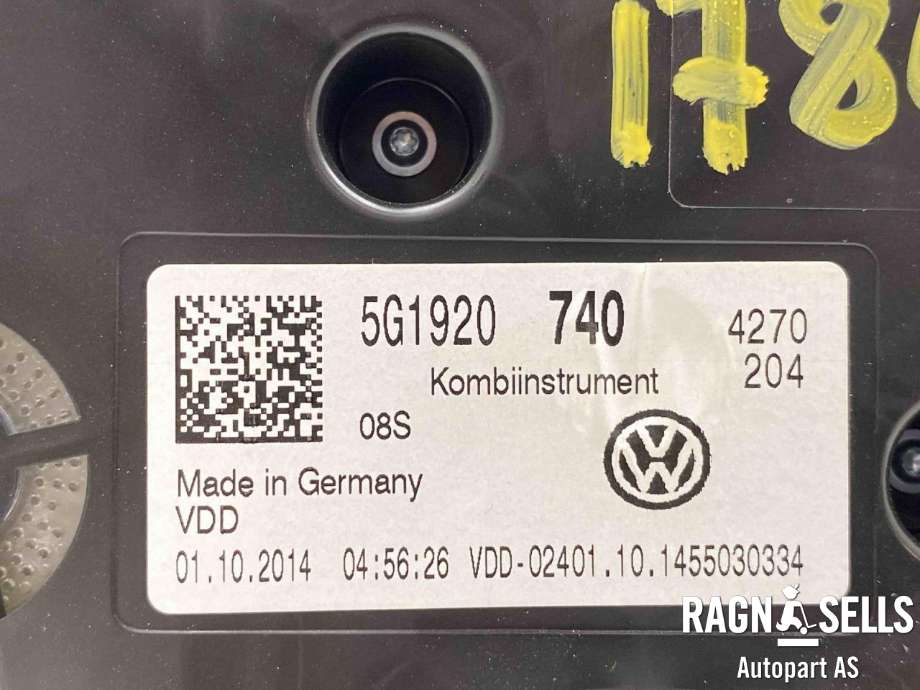 Instrumentpanel til VW Golf VII 2012-2017 (Fase 1)  (5G1920740|)