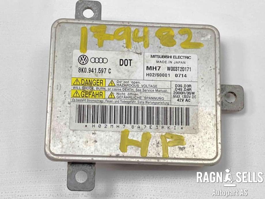 Styreenhet xenon/ballast til Audi A3, 2009-2012 (Type II, Fase 2)  