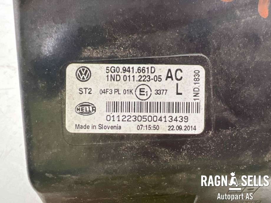 Tåkelykt venstre foran til VW Golf VII 2012-2017 (Fase 1)  (5G0 941 661 D|5G0 941 661 J|)