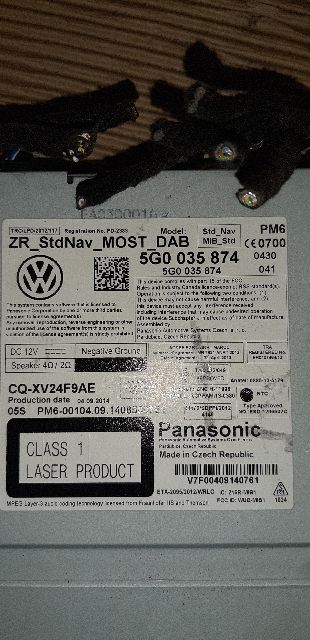 Bilstereo CD-veksler til VW Golf Sportsvan 2014-2018  