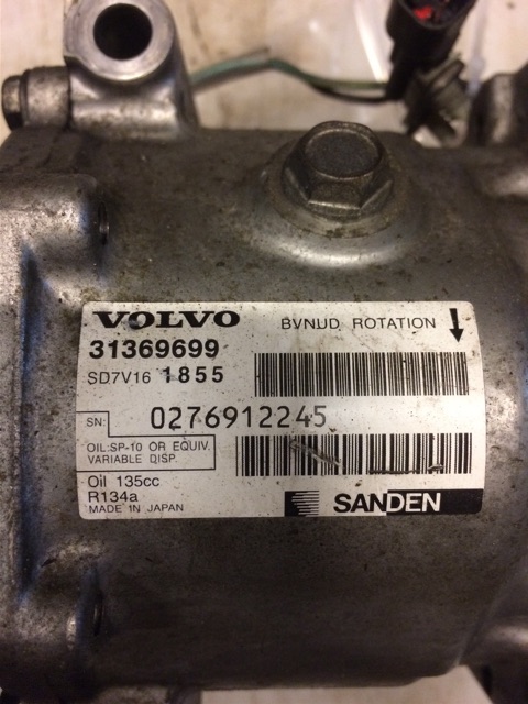 Aircondition kompressor til Volvo S60 2014-2019 (Type II, Fase 2)  